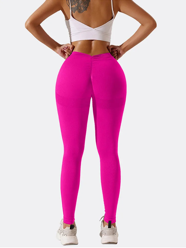 Women Seamless Sport Leggings High Waist Butt Lift Curves Workout Tights Elastic Gym Training Pants Fitness Yoga Pants